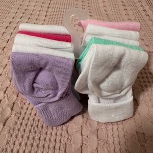Girls Socks Bundle – 10 Pairs – NWOT – Approx. Size 3T–5T – Soft Cotton